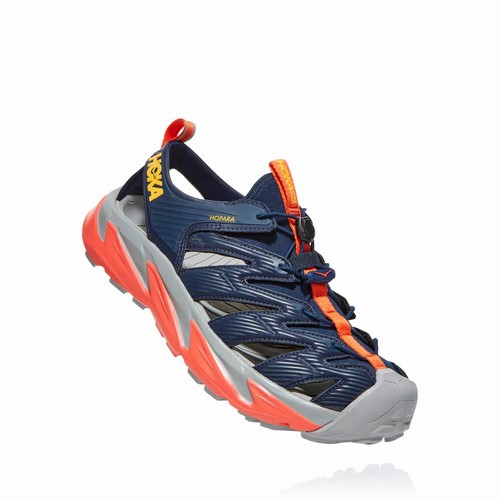 Hoka One One SKY HOPARA Vegan Shoes For Men India Navy/Grey/Orange IN-5063